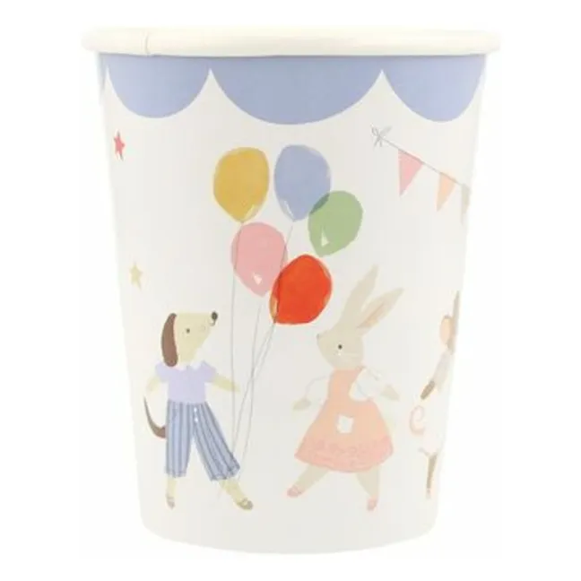 Gobelets d'anniversaire Animal Friends - Set de 8
