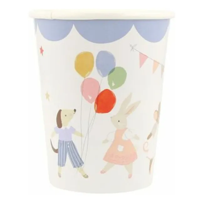 Tazas de cumpleaños Animal Friends - Set de 8