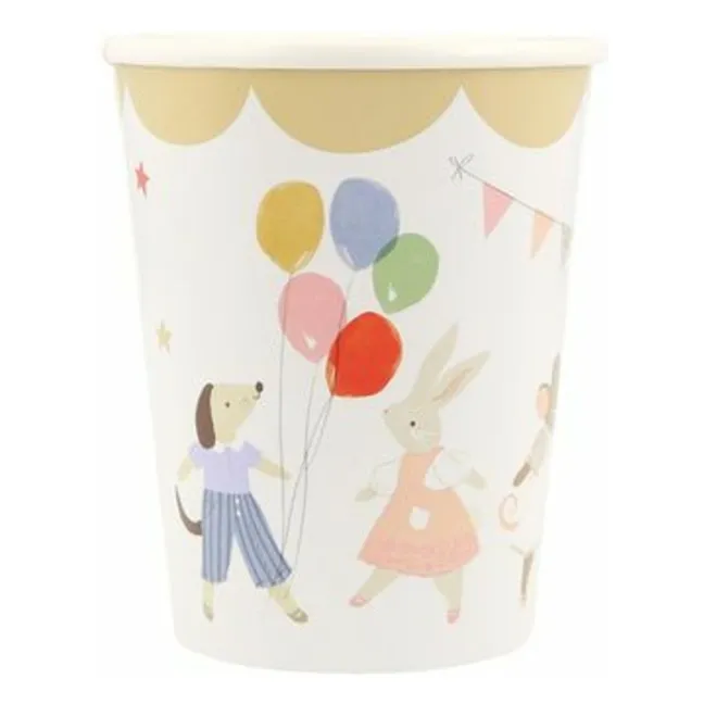 Gobelets d'anniversaire Animal Friends - Set de 8