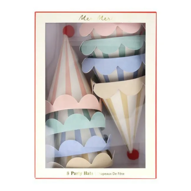Animal Friends birthday hats - Set of 8
