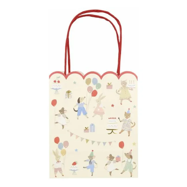 Bolsas de cumpleaños Animal Friends - Lote de 8