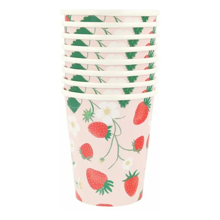 Gobelets Fraise - Set de 8- Image produit n°1