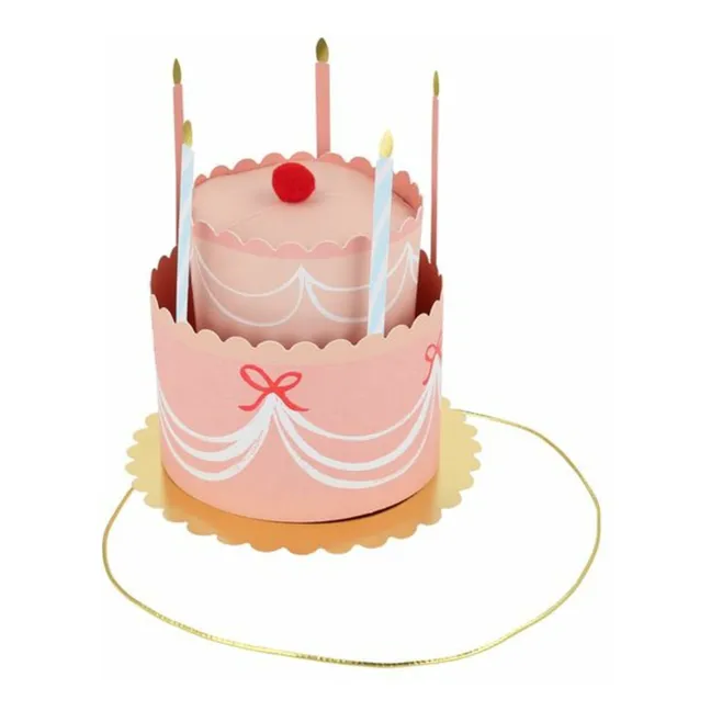 Birthday Cake Party Hats - Set of 8