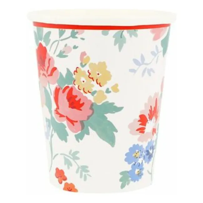 Bicchieri vintage floreali - Set di 8