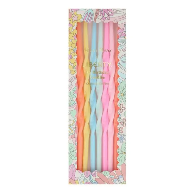 Candele di compleanno - Meri Meri x Liberty - Set di 16 pezzi