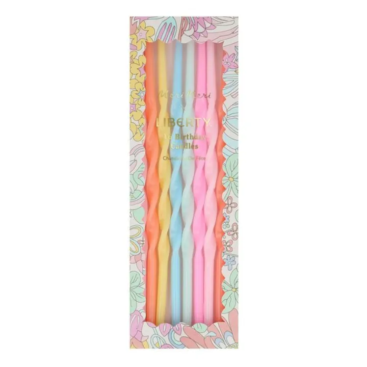Bougies d'anniversaire - Meri Meri x Liberty - Set de 16- Image produit n°1