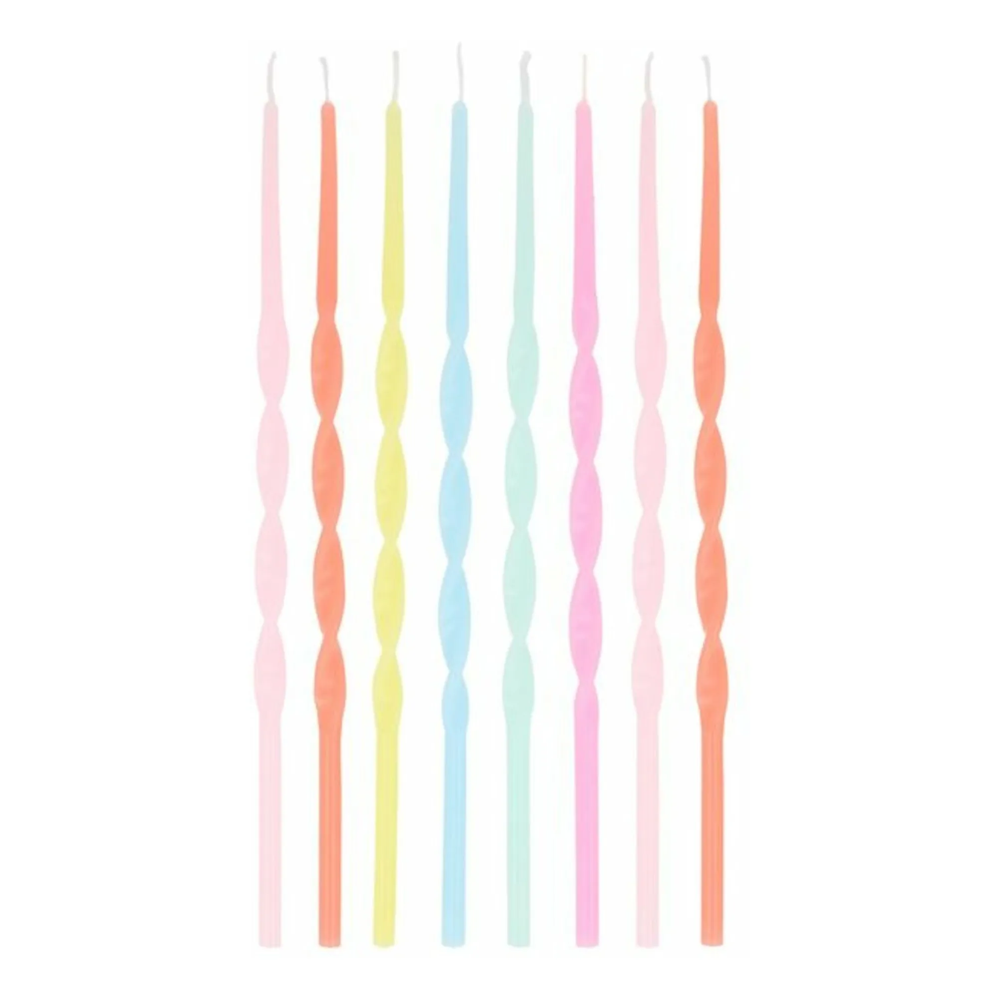 Meri Meri Multicoloured Birthday Candles - X Liberty - Set Of 16