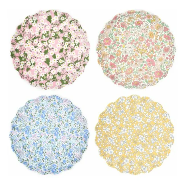 Kleine Teller aus Melamin - Meri Meri x Liberty - 4er-Set