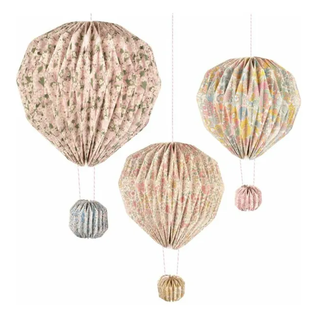Decorative hot-air balloons - Meri Meri x Liberty