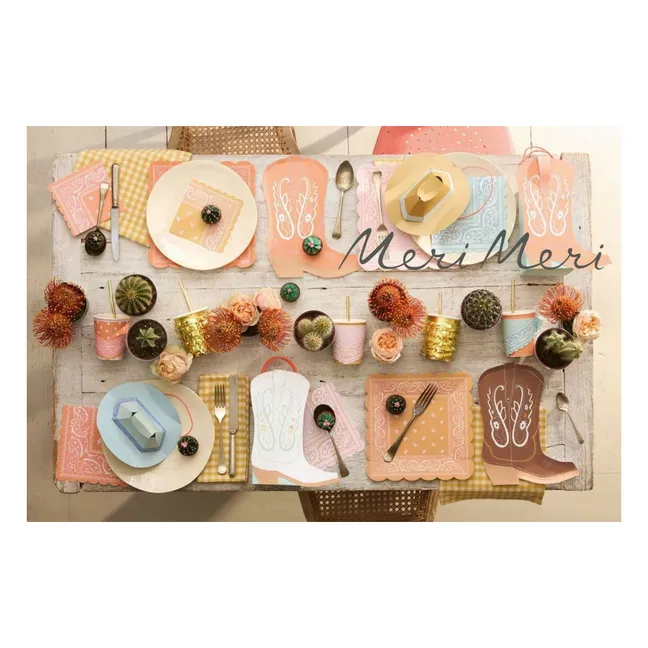 Santiag Western Plates - Set of 8