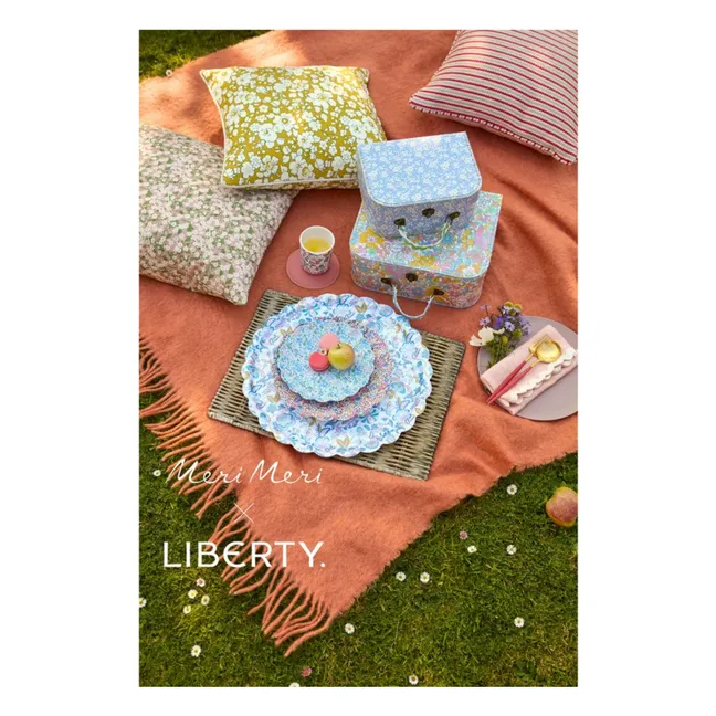 Kleine Teller aus Melamin - Meri Meri x Liberty - 4er-Set