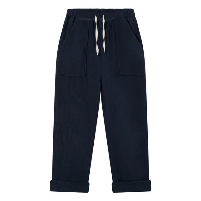 Pantalon Iker Gaze De Coton | Bleu marine