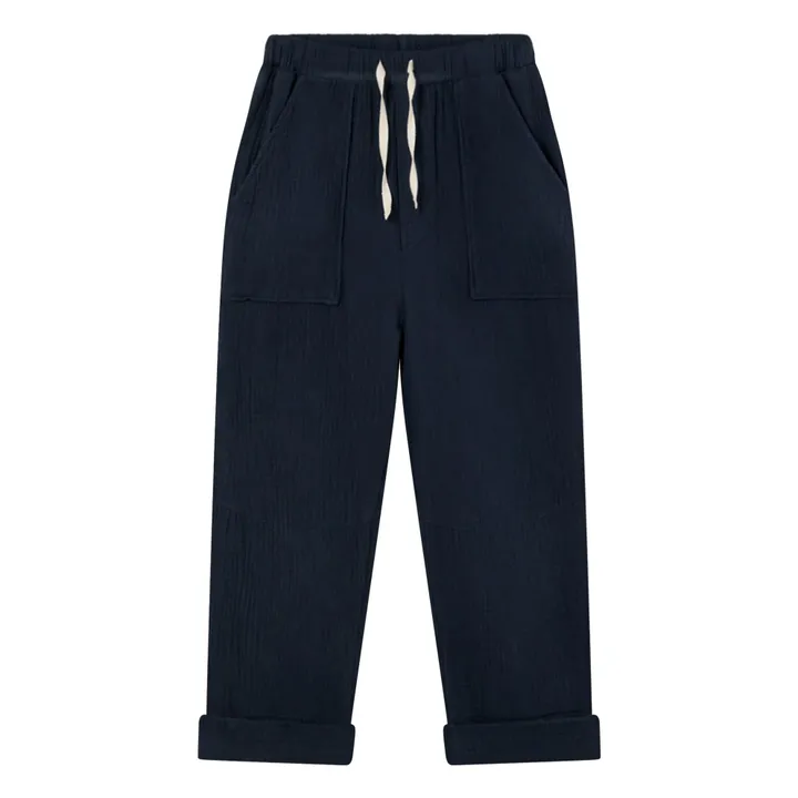 Hose Iker Gaze Aus Baumwolle | Navy- Produktbild Nr. 0