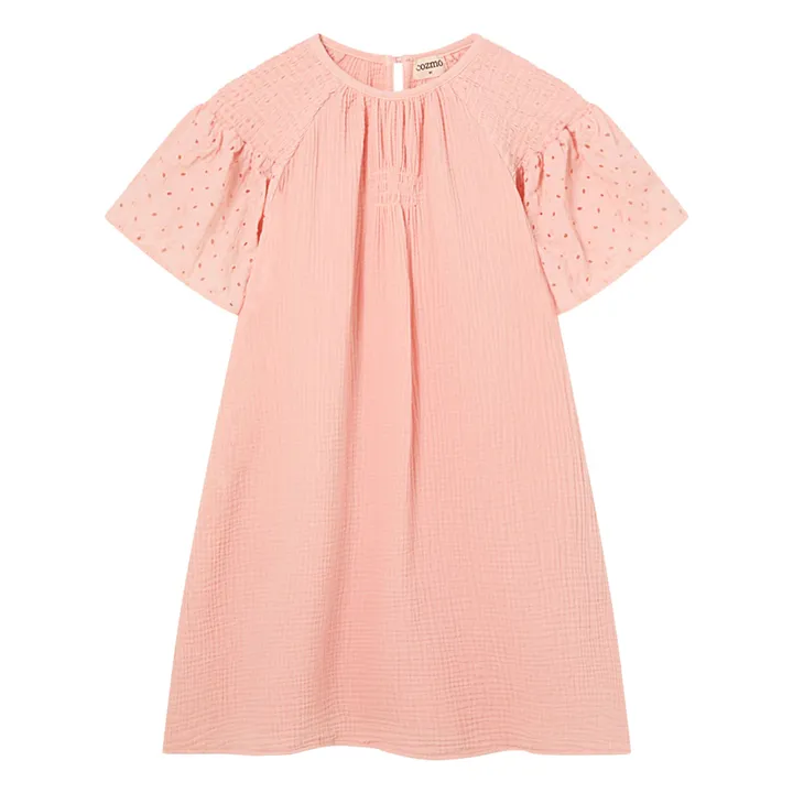 Robe Carla Gaze De Coton | Rose- Image produit n°0