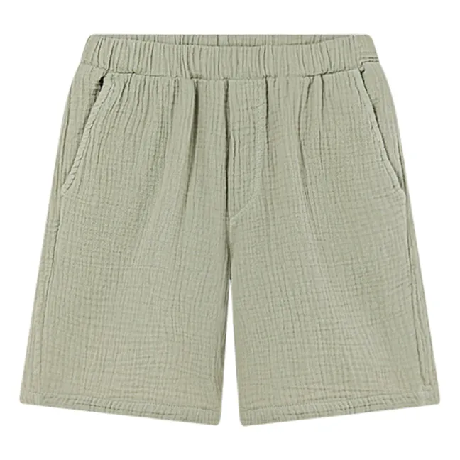 Bermuda Alex Gaze De Coton | Vert