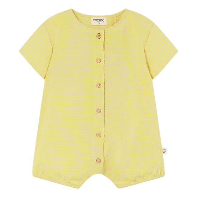 Playsuit in fibra riciclata Noah | Giallo