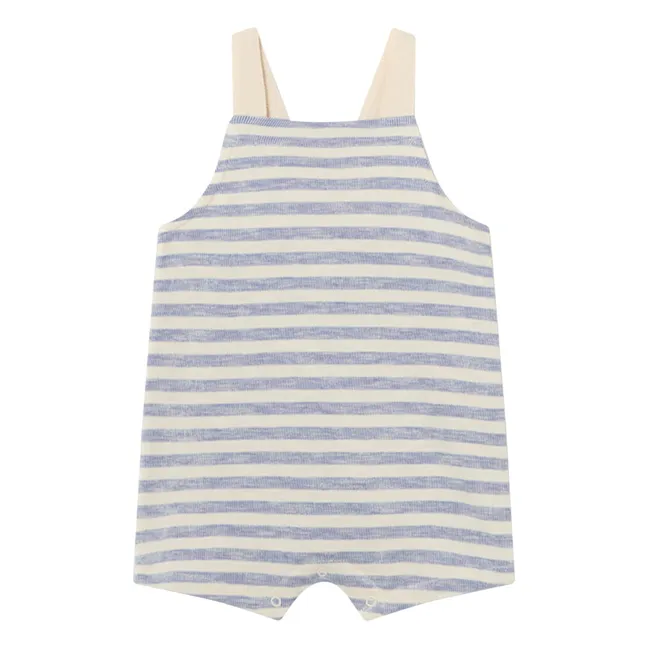 Tutina in cotone organico Leo | Blu