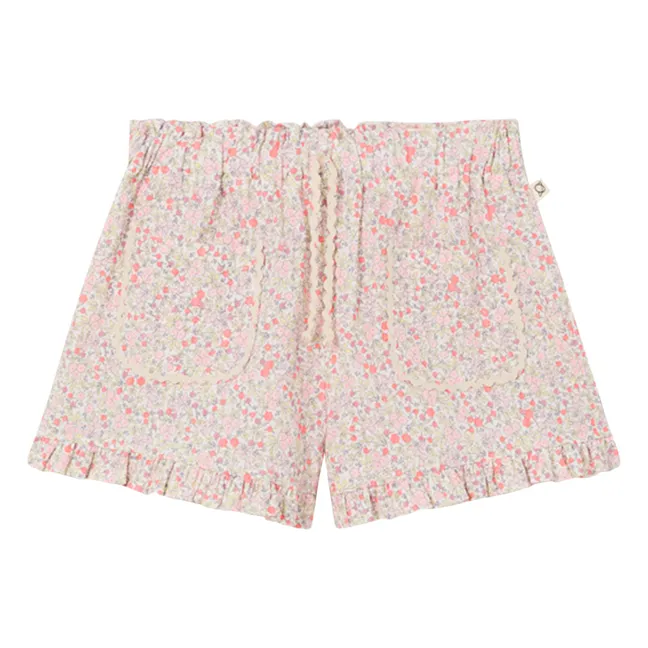 Shorts Lina Bio-Baumwolle | Korallenfarben