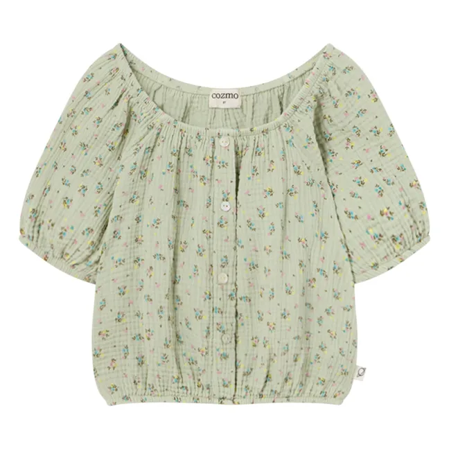 Camicetta Judy in garza di cotone | Verde chiaro