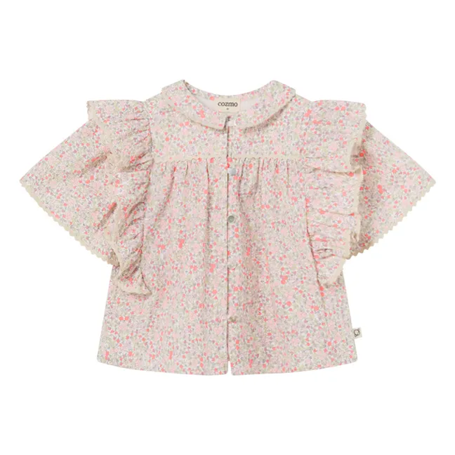 Bluse Ada Bio-Baumwolle | Korallenfarben