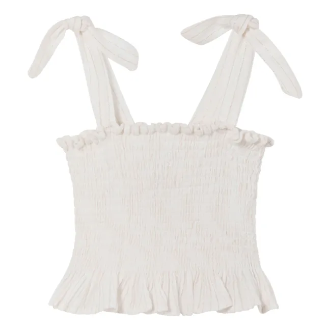 Top Ona Gaze De Coton | Ecru