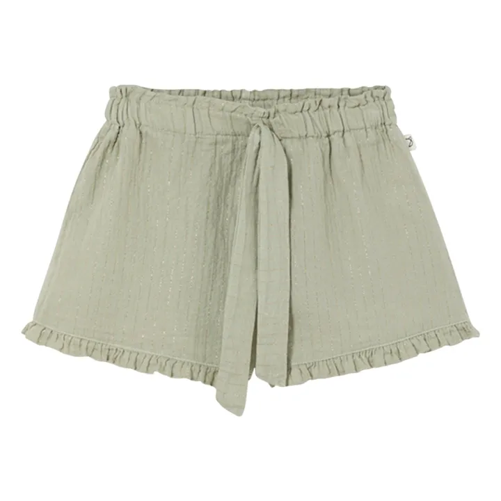 Shorts Zoé Gaze De Coton | Grün- Produktbild Nr. 0