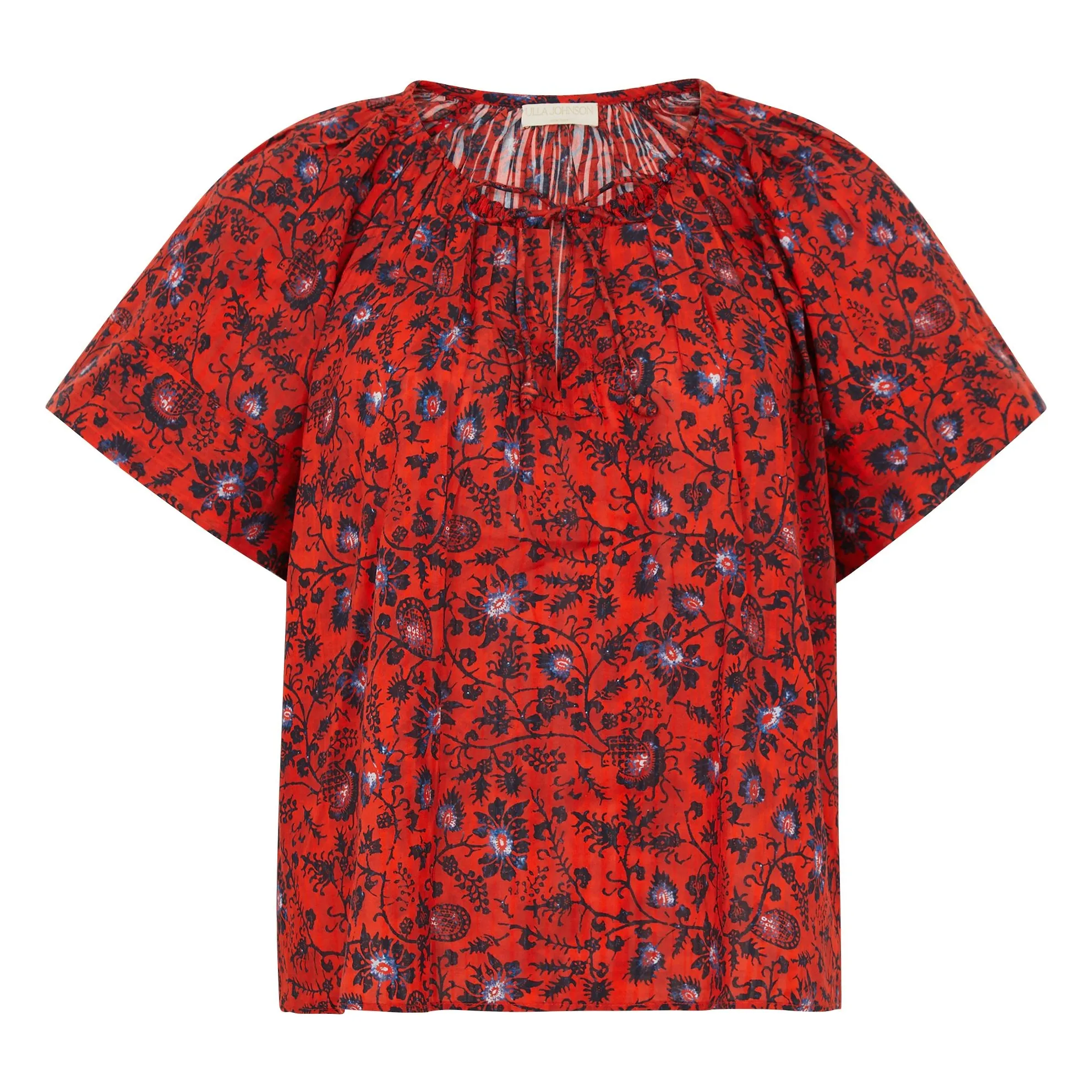 Ulla Johnson Rouge Coquelicot Sena Blouse