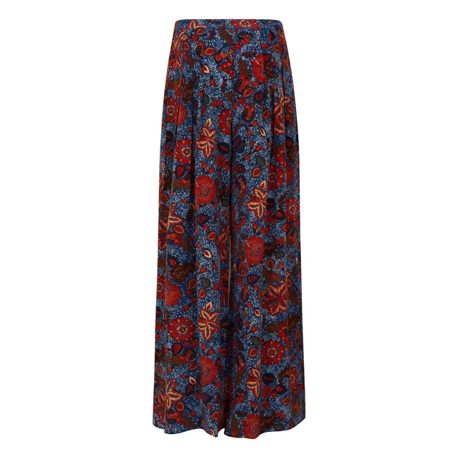 Pantaloni in seta Linnea | Blu