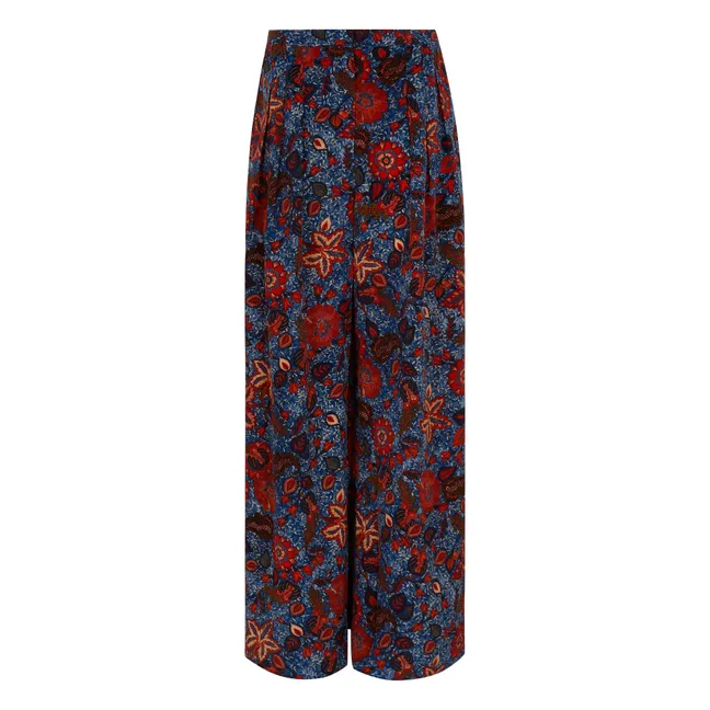 Pantaloni in seta Linnea | Blu