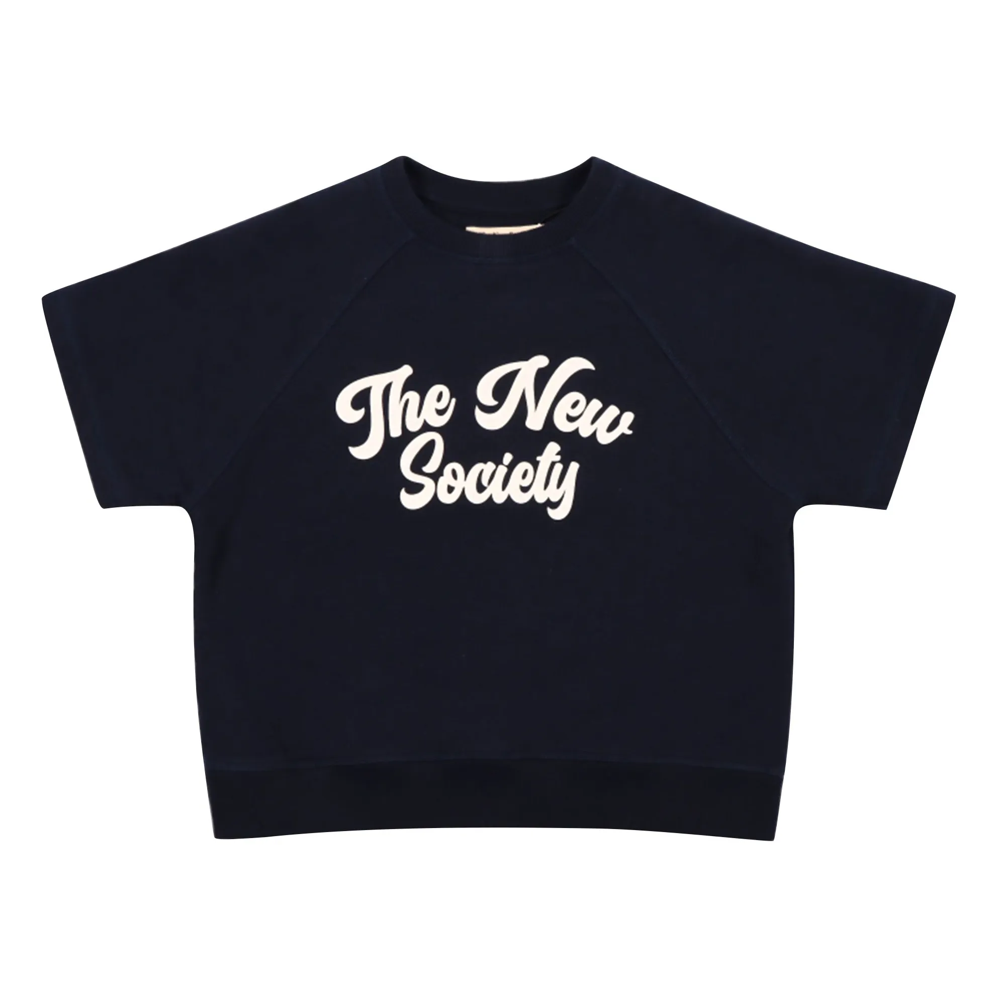 The New Society Navy Blue Pylos Short-Sleeve Sweatshirt