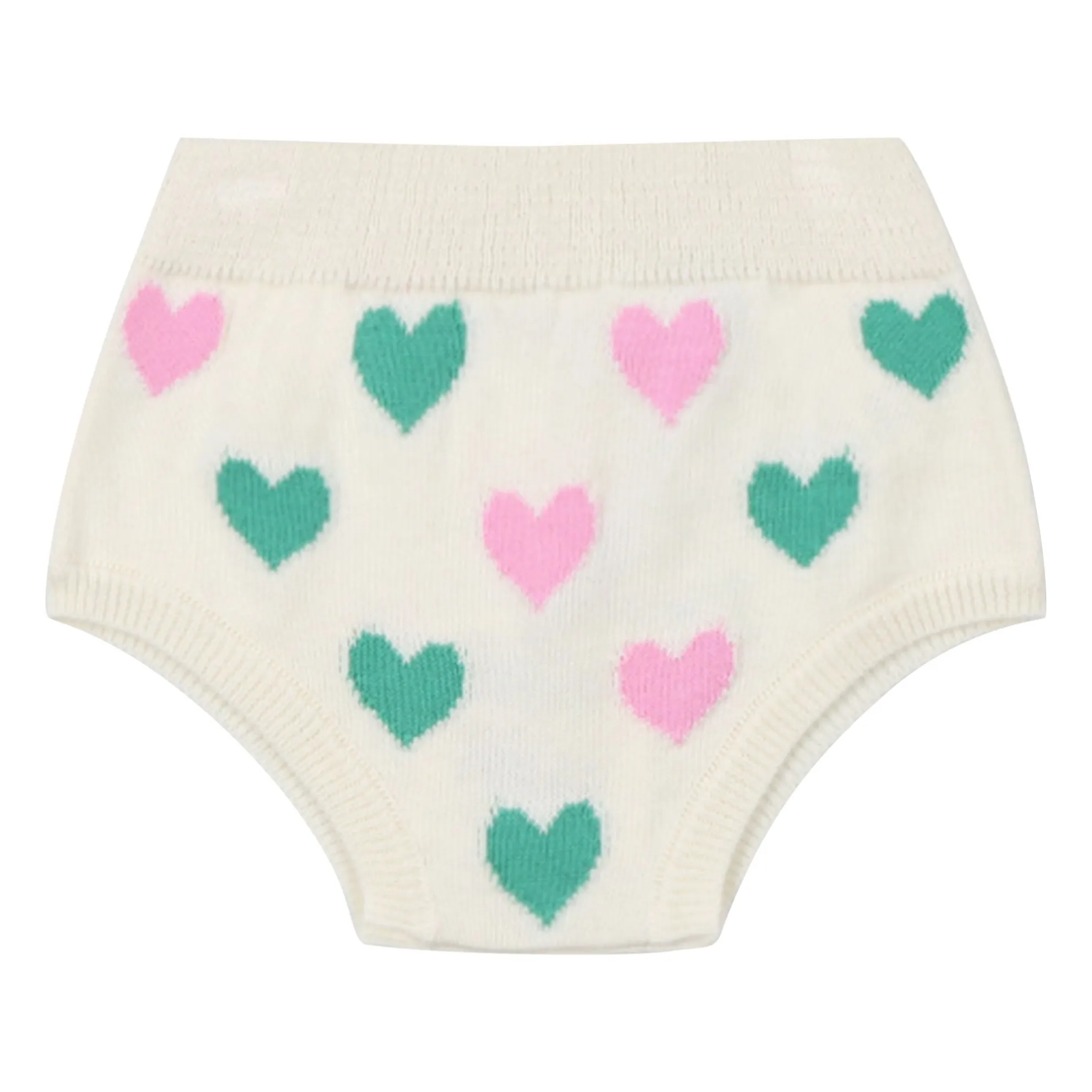 The New Society Beige Bloomer Knit Hearts Oia Organic Cotton