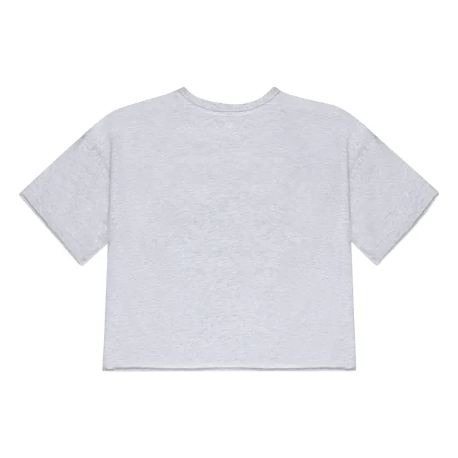 Zoé short T-shirt | Heather grey