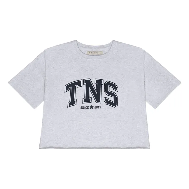 Zoé short T-shirt | Heather grey