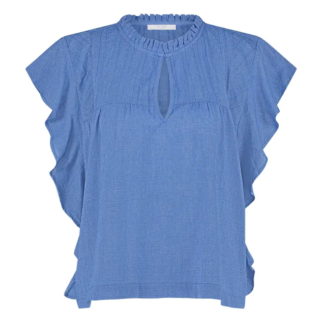 Dänische Bluse Athia | Blau