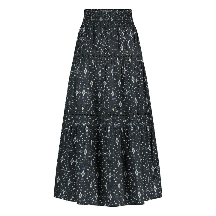 Jupe Xena Ikat | Bleu nuit- Image produit n°0
