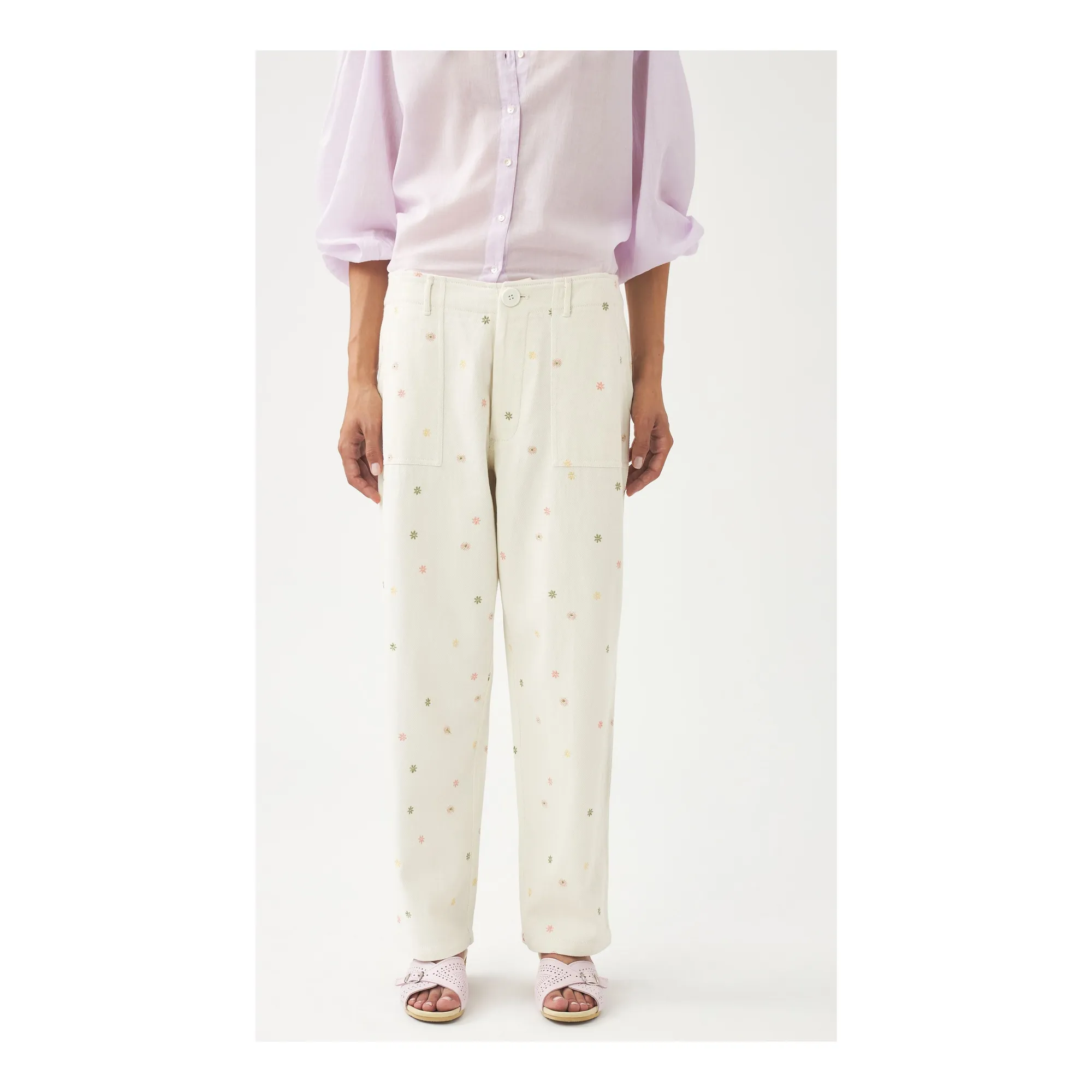 Antik Batik Cream Jean Mael Brodé