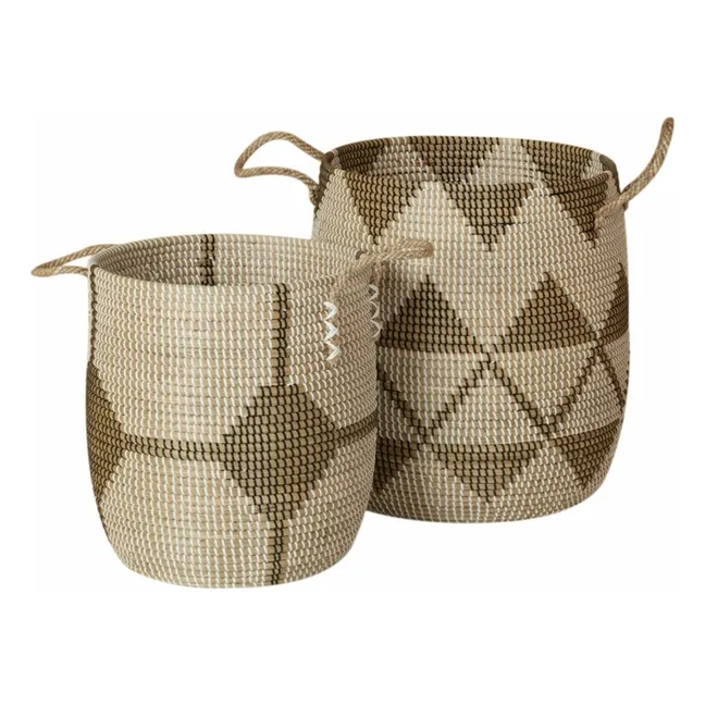 Aufbewahrungskörbe - 2er-Set | Beige
