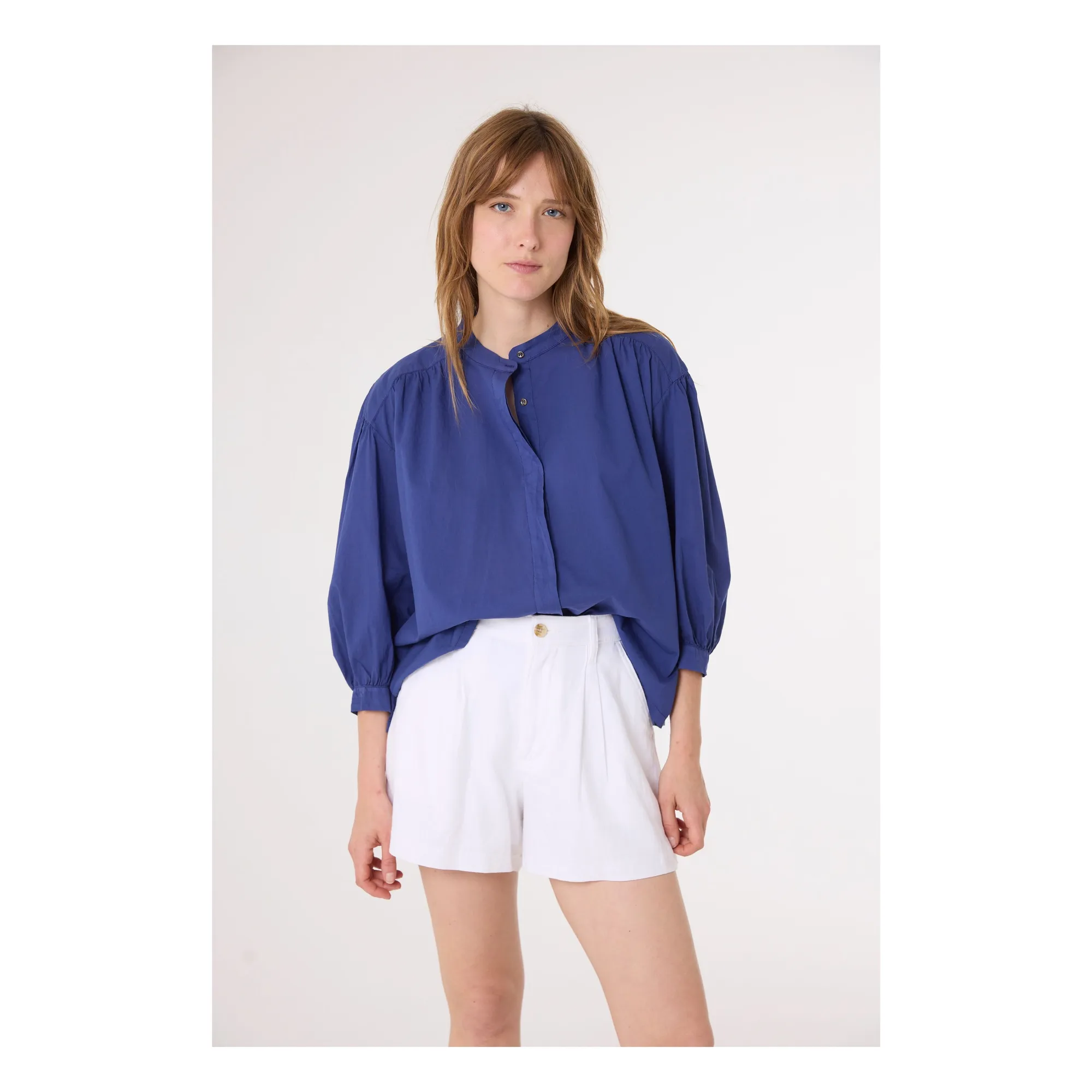 Sacrécoeur Navy Blue Carla Blouse