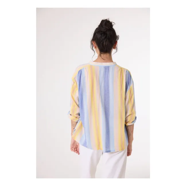Bluse Ella Cruz Bio-Baumwolle | Blau