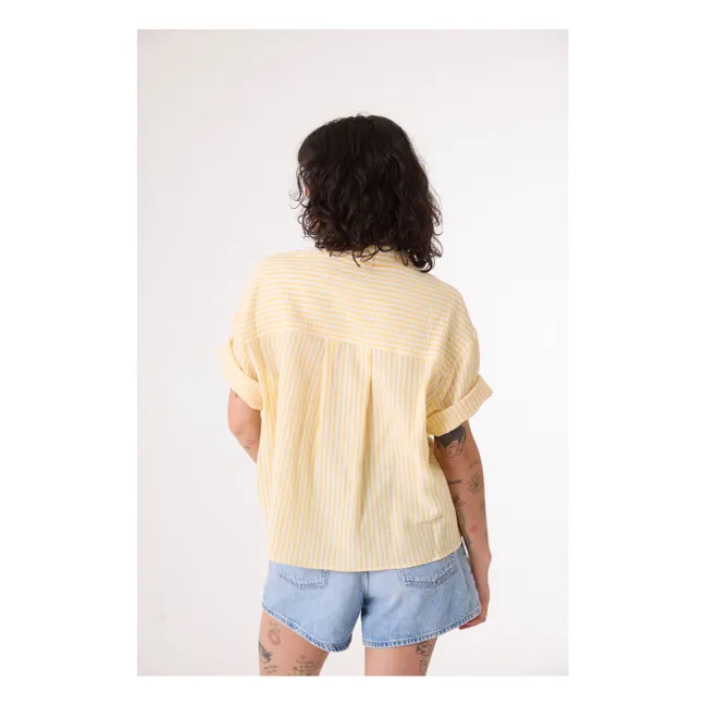 Camicia Alma Stripes | Giallo