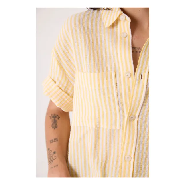 Alma Stripes shirt | Yellow