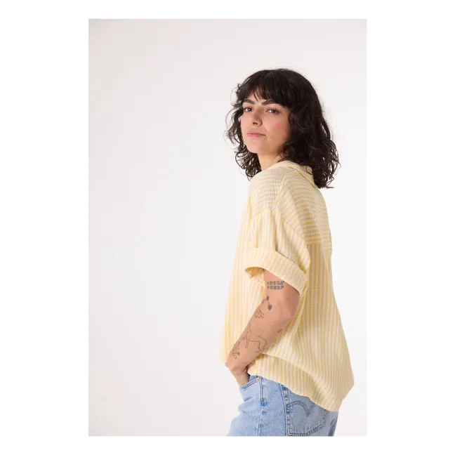 Camicia Alma Stripes | Giallo