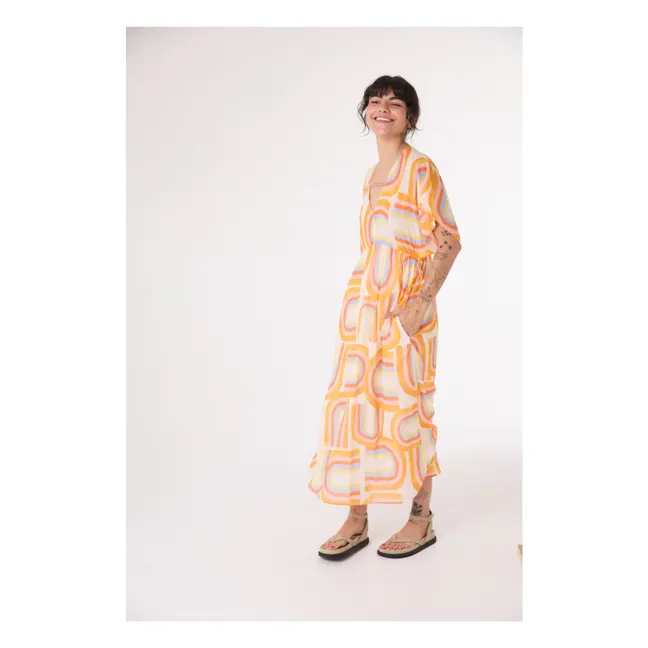 Robe Alba Rainbow | Jaune