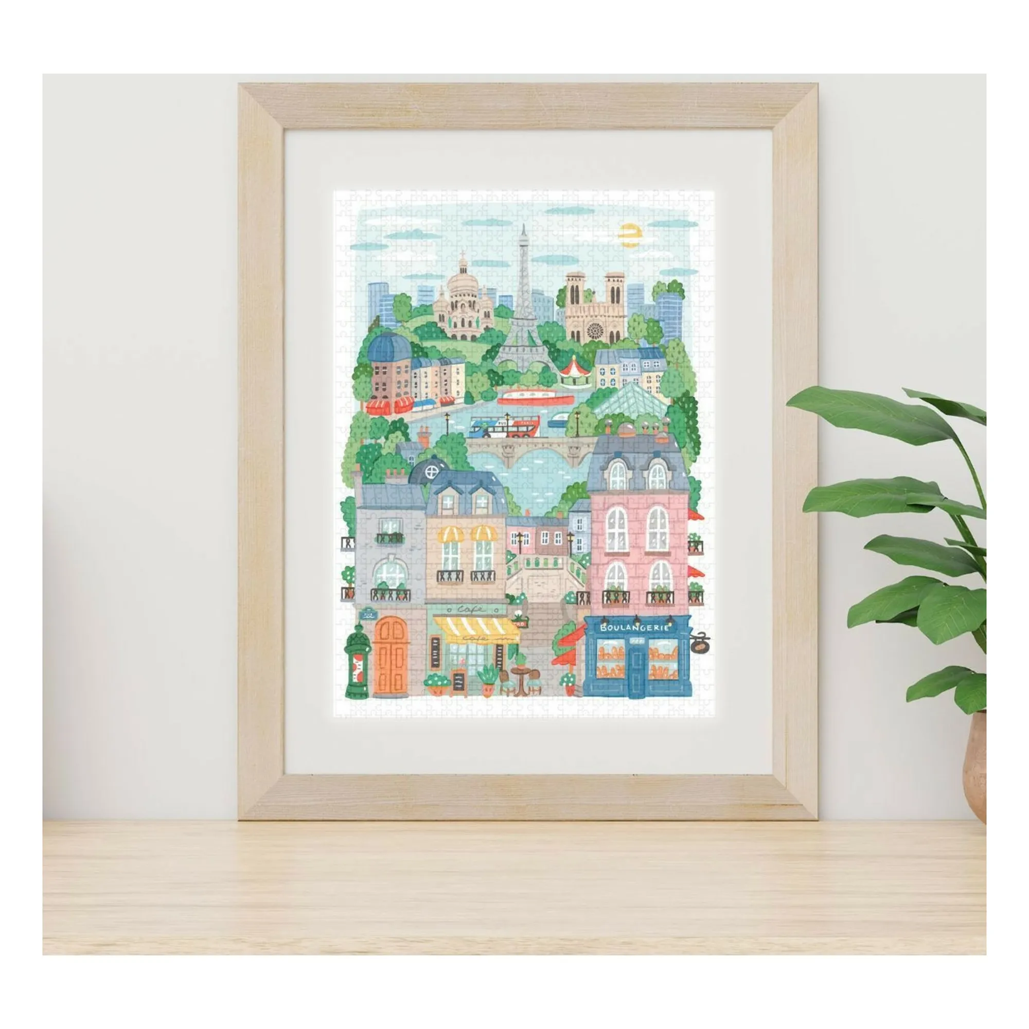 Puzzle Paris by Hoglet &amp; co - 1000 pieces- Product image n°1