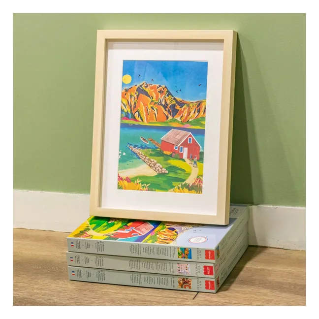Kit de peinture au numéro - Norvège par Nolwenn Studio
