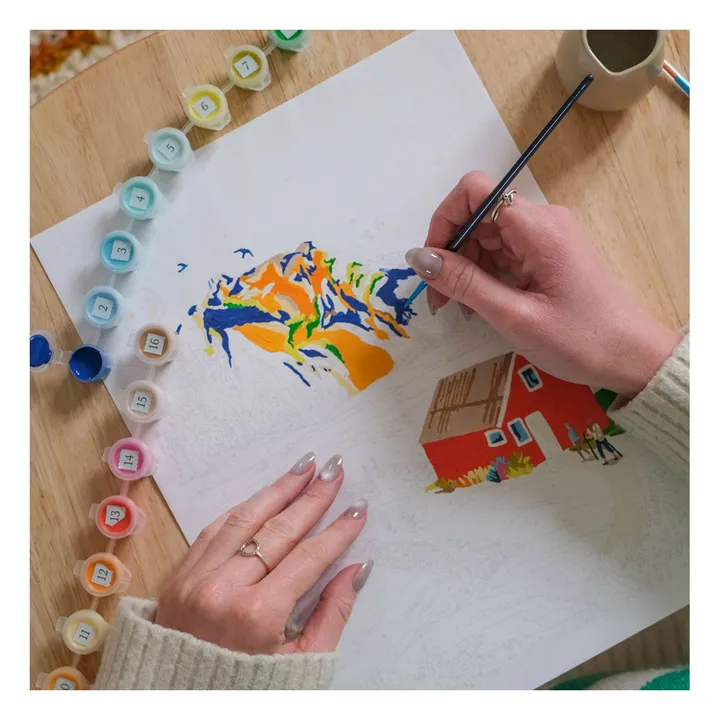 Kit de peinture au numéro - Norvège par Nolwenn Studio- Image produit n°2