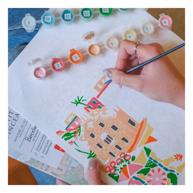 Kit per dipingere i numeri - Barcellona di Dazlstudio