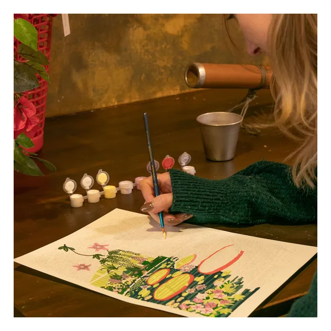 Kit di pittura numerato - Serra di ninfee di Elaine Lee