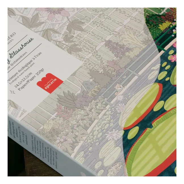Kit di pittura numerato - Serra di ninfee di Elaine Lee