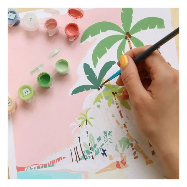 Numbered painting kit - Bora Bora by Tania Garcia